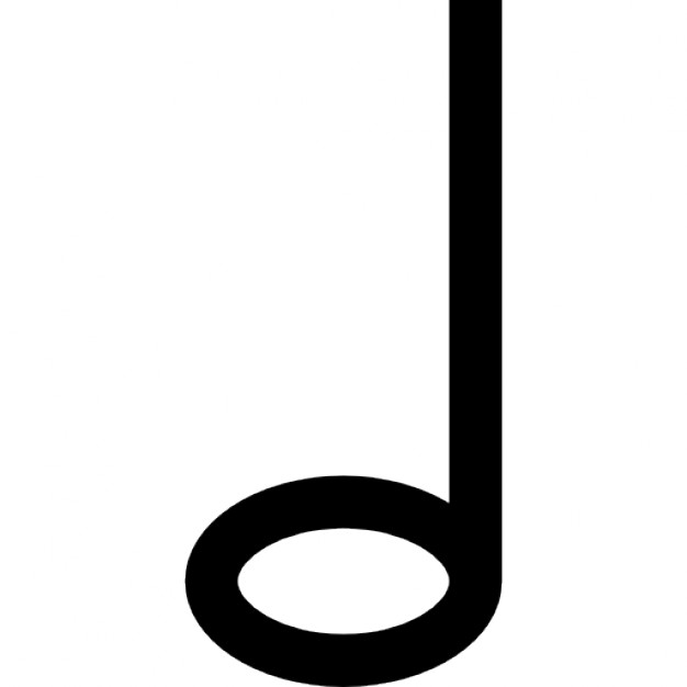 626x626 Musical Note Outline Symbol Icons Free Download