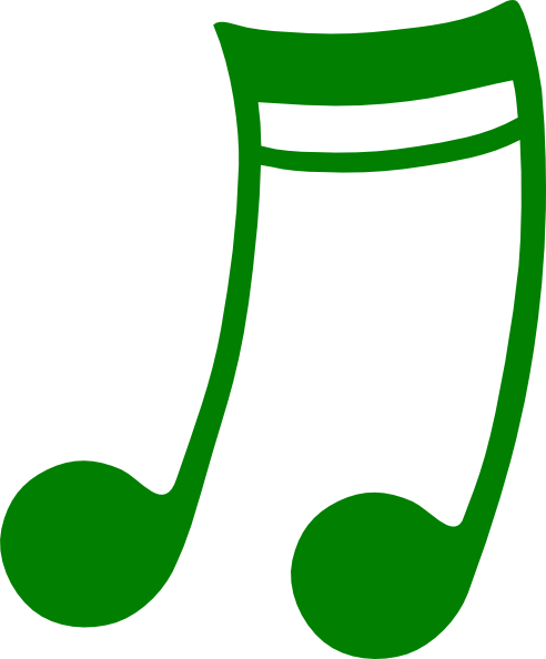 492x594 Green Music Note Clip Art