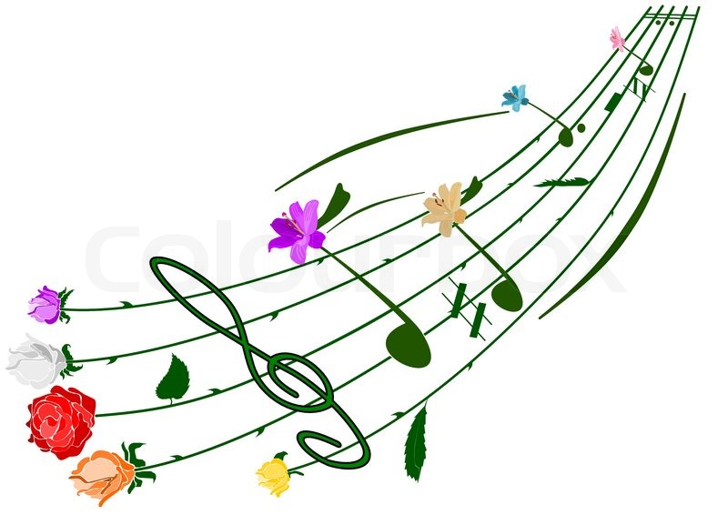 800x566 Spring Music Notes Clipart