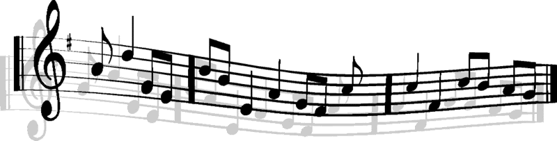 800x203 Music Notes Clipart Song
