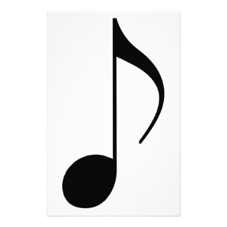 324x324 Black White Music Stationery Zazzle