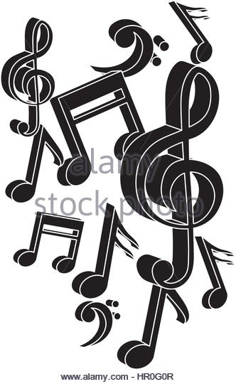332x540 Music Notes Black White Stock Vector Images