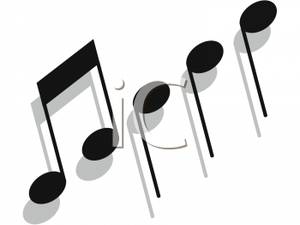 300x225 Art Image Black And White Music Notes