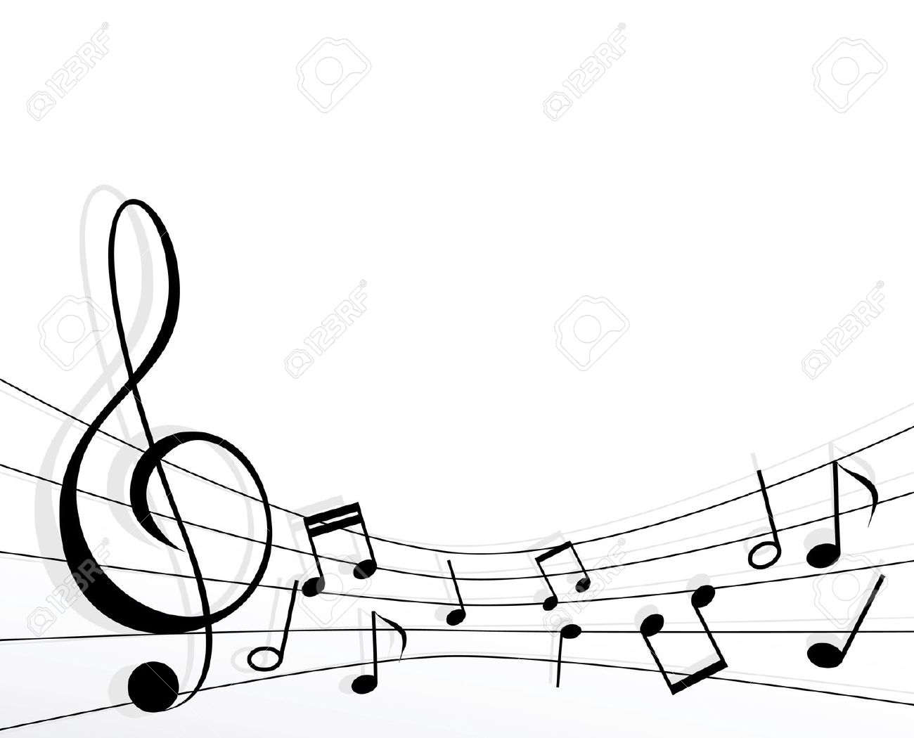 1300x1050 Best Music Note Border