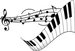 300x205 Piano Notes Clip Art