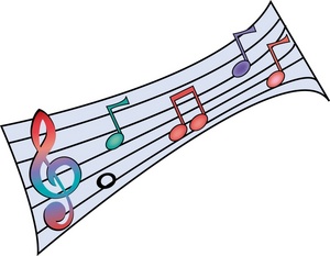 300x233 Colorful Musical Notes Symbols Clipart Panda