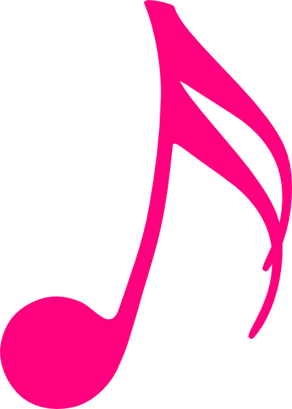 426x596 Music Notes Clipart Pink