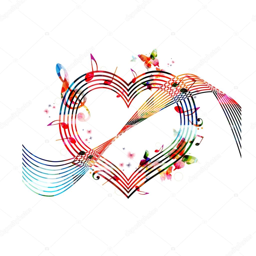 1024x1024 Colorful Background With Music Notes Stock Vector Abstract412
