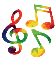 190x210 Colorful Music Notes Men's Premium Hoodie Spreadshirt