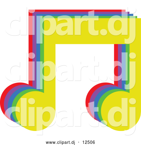 600x620 Vector Clipart Of Colorful Music Notes By Prawny