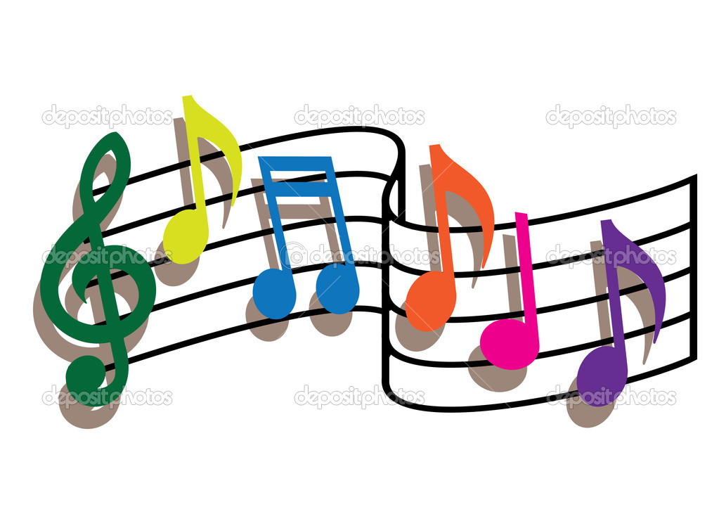 1023x731 Epic Colored Music Notes 49 With Additional Coloring Pages