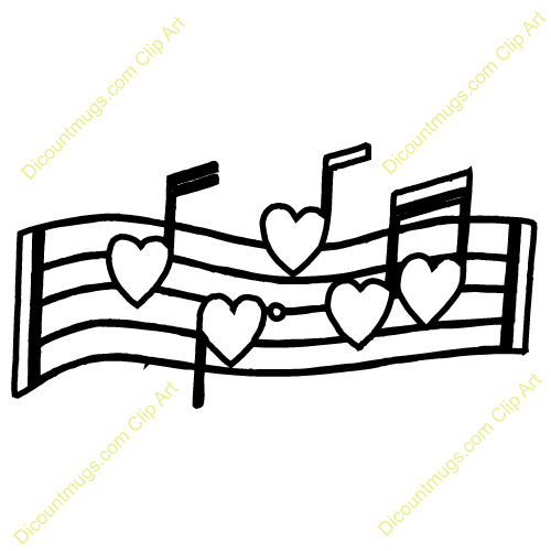 500x500 Heart Musical Note Coloring Pages