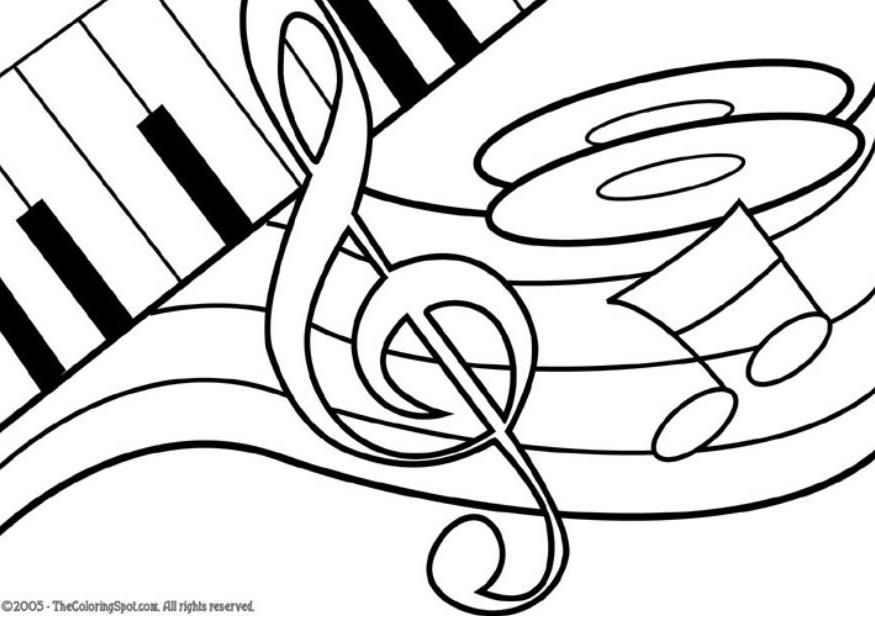 875x620 Musical Notes Coloring Pages Many Interesting Cliparts