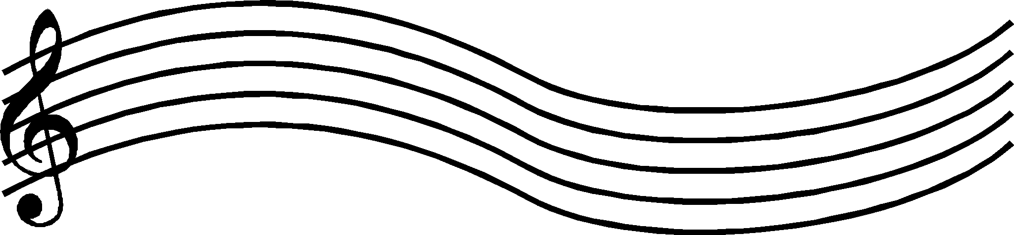 2048x476 Music Staff Paper Clip Art