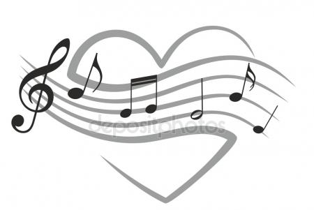 450x301 Heart Musical Note Logo Stock Vectors, Royalty Free Heart Musical