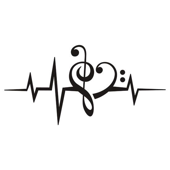 550x550 Best Treble Clef Heart Ideas Music Heart Tattoo