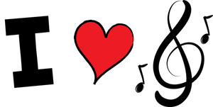 300x151 Love And Music Clipart