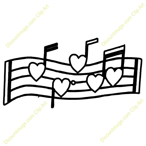 500x500 Music Heart Clipart