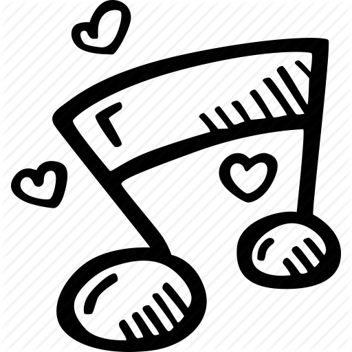 512x512 Drawn Music Notes Love Heart