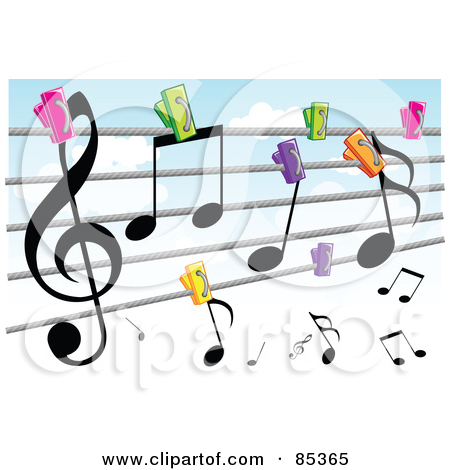 450x470 Clipart Music Notes