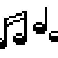 200x200 Music Notes Transparent Gif