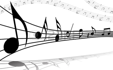 450x281 Vector Musical Notes Staff Background For Design Use Royalty Free