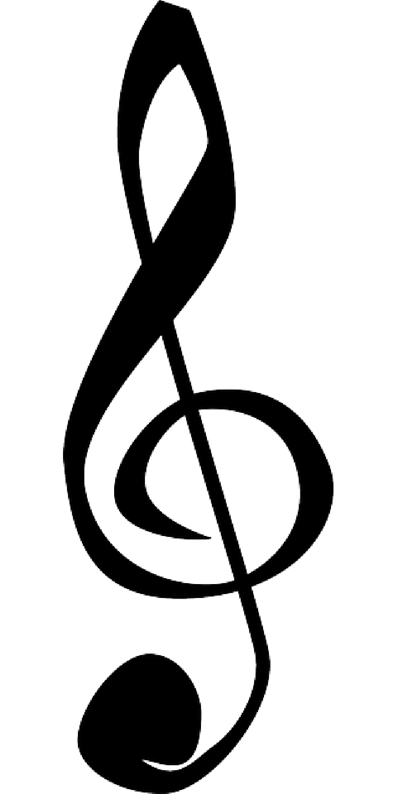 800x1600 Clipart Music Notes