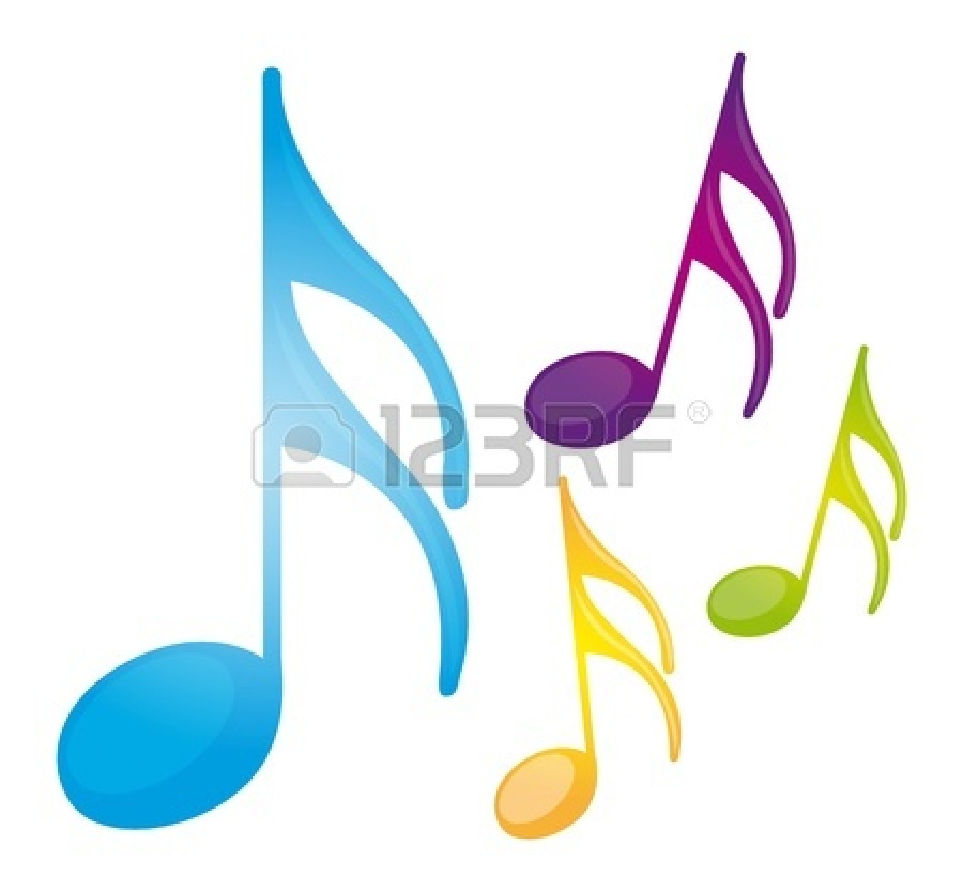 1350x1251 Colorful Music Notes Clipart