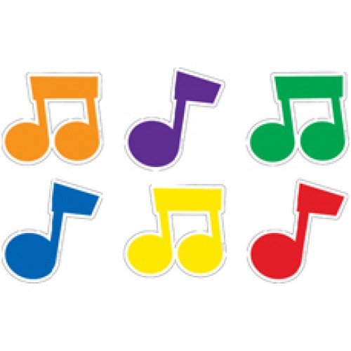 500x500 Colourful Music Notes Clipart