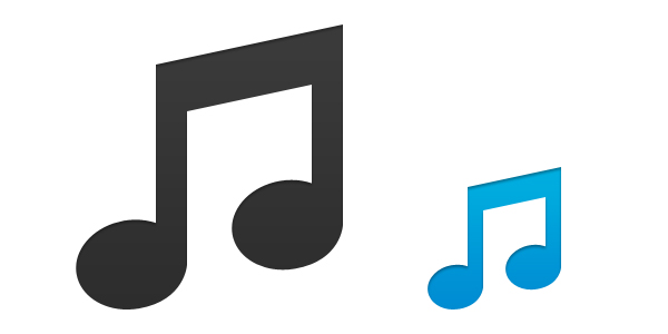 600x300 Musical Note Icon