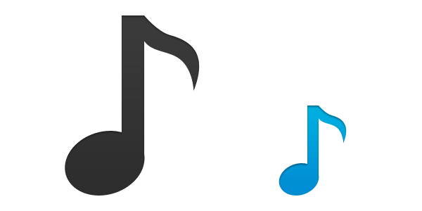 600x300 Musical Note Icon