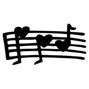 300x300 Music Heart Clipart