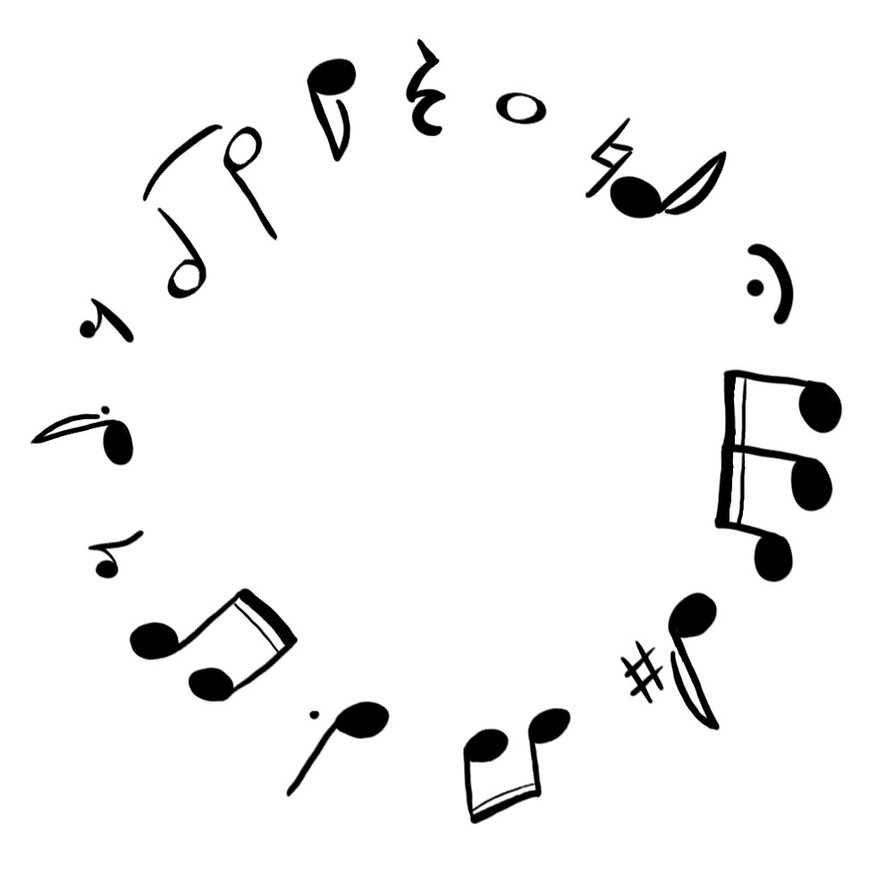 894x894 [ Tattoo Designs With Music Notes ] Elaborate Tattoo