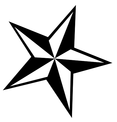 450x468 Nautical Star Clipart