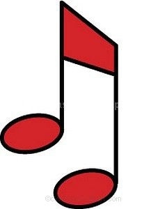 240x300 Music Note Background Clipart