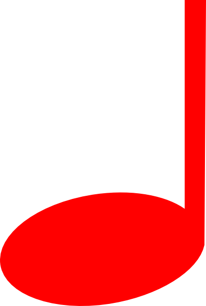 402x597 Red Music Note Clip Art