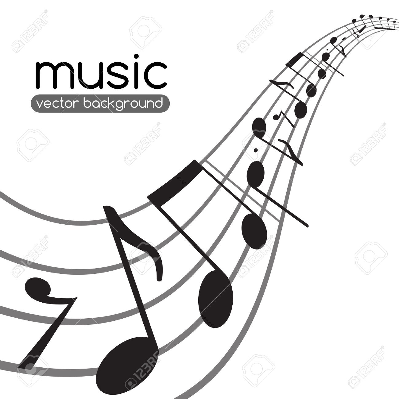 1300x1300 Abstract Clipart Musical Staff