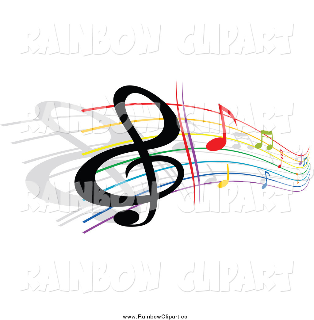 1024x1044 Royalty Free Stock Rainbow Designs Of Music Notes