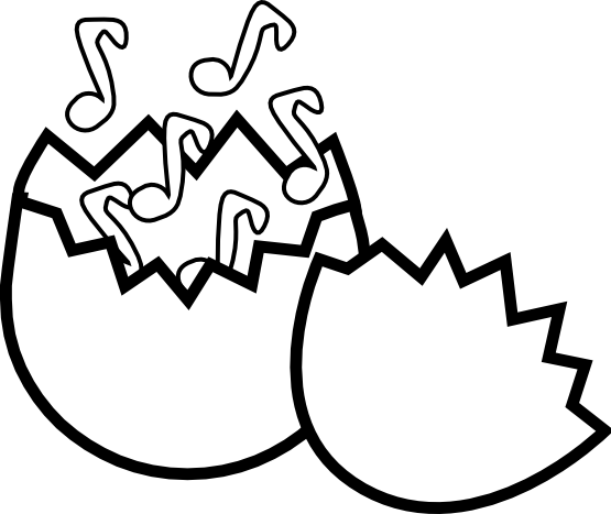 555x467 Easter Music Clip Art