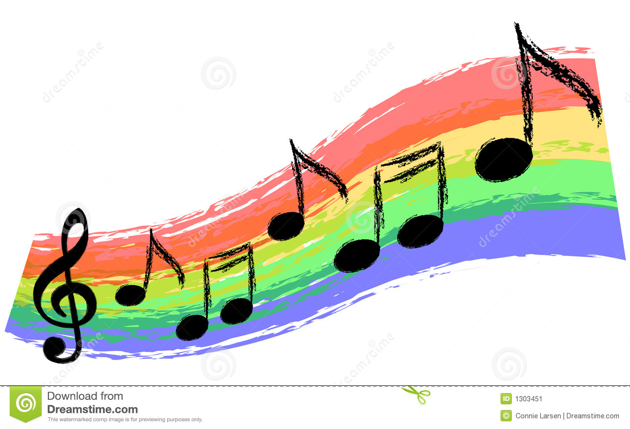 1300x885 Musical Clipart Rainbow