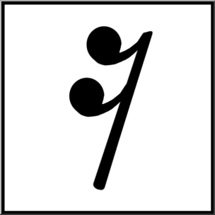 304x304 Clip Art Music Notation Sixteenth Rest Bampw Unlabeled I Abcteach