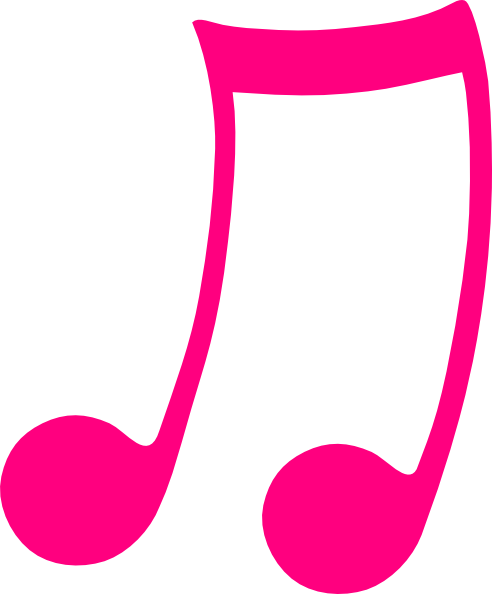 492x594 Pink Musical Note Clip Art