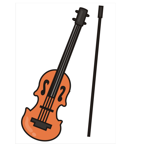 500x500 Violin Clip Art Free Clipart Images 4
