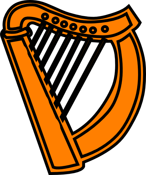 498x599 Harp Musical Instrument Clipart