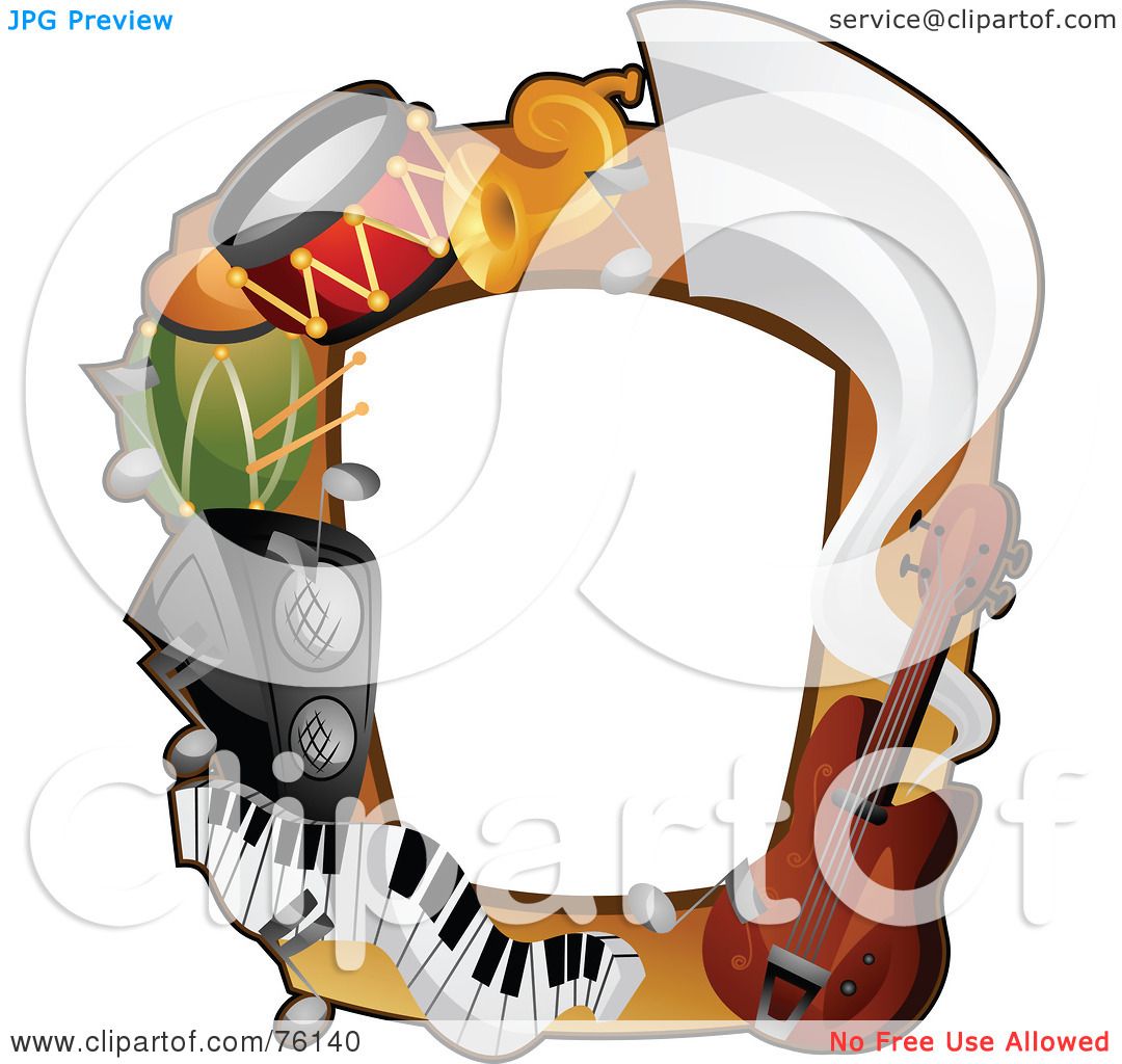 1080x1024 Royalty Free (Rf) Clipart Illustration Of A Musical Instrument