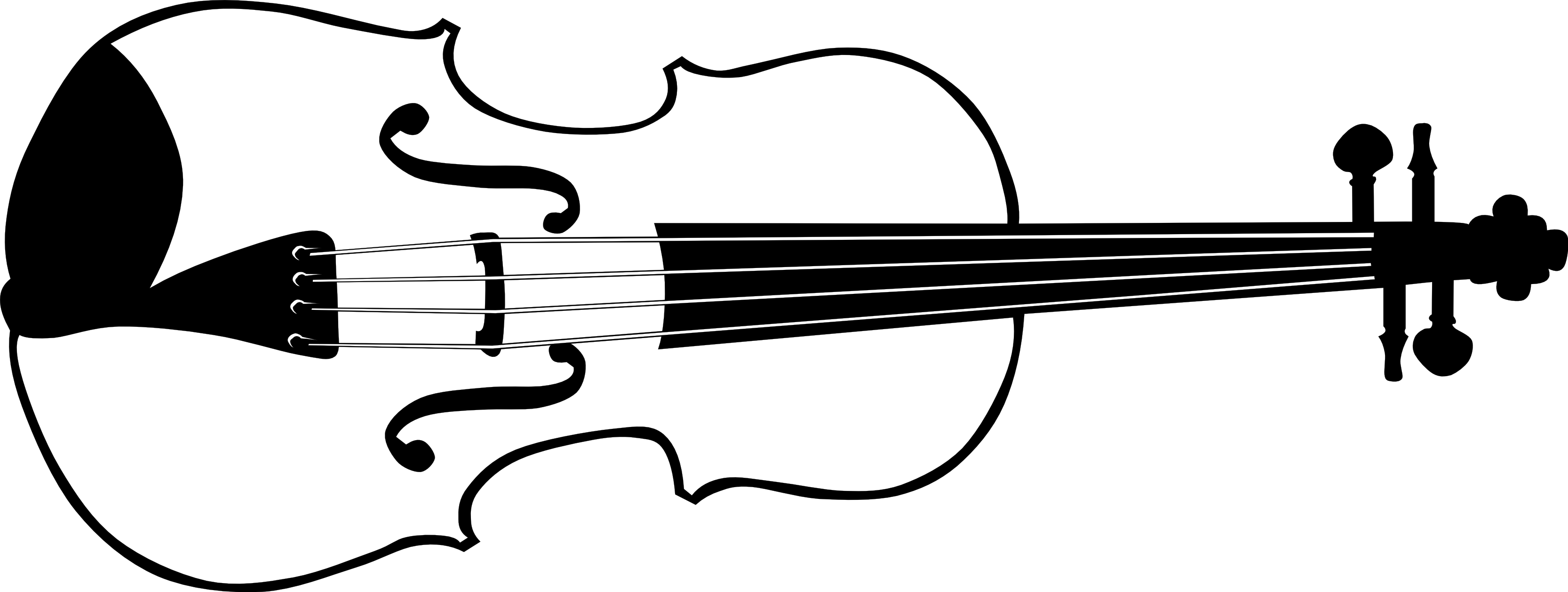 3333x1259 Music Black And White Music Instrument Clipart Black And White
