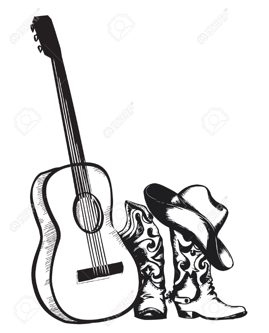 1052x1300 Instrument Clipart Western Music