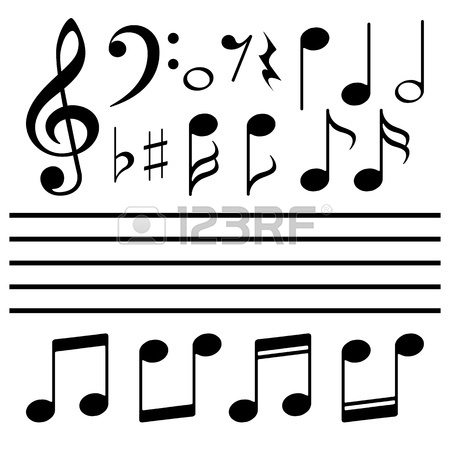 450x450 Background With Music Notes Border Royalty Free Cliparts, Vectors