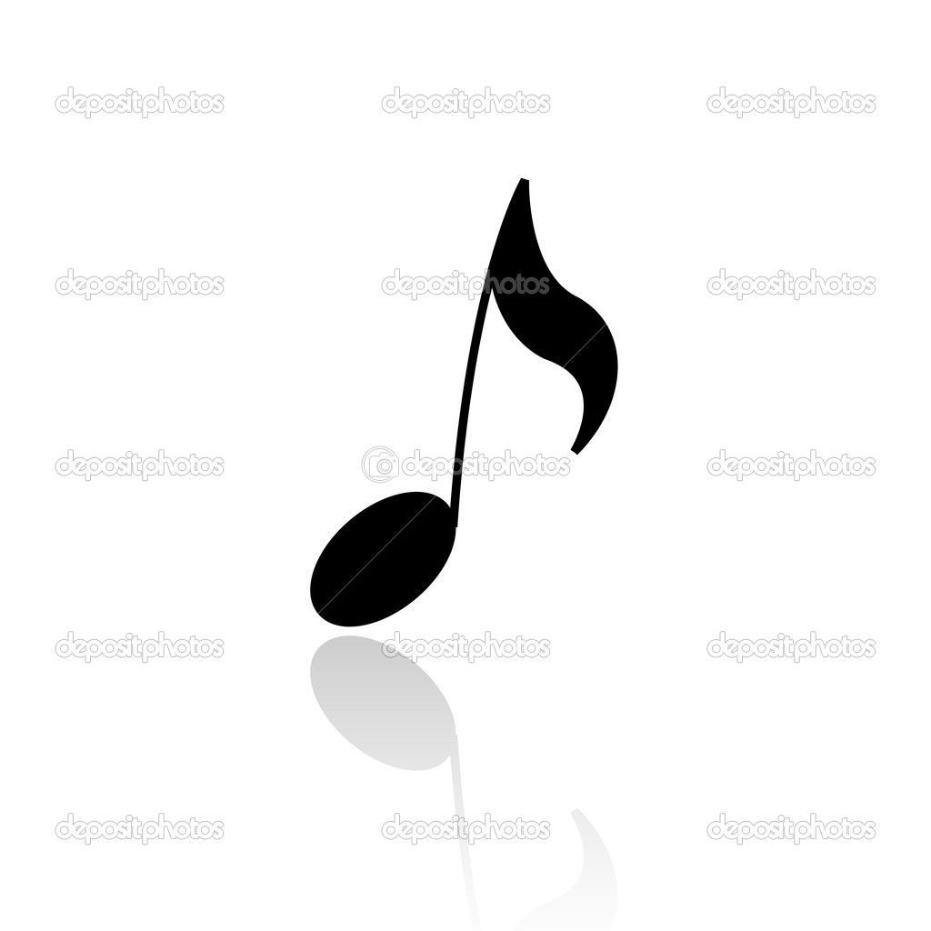1024x1024 Single Music Note Clipart