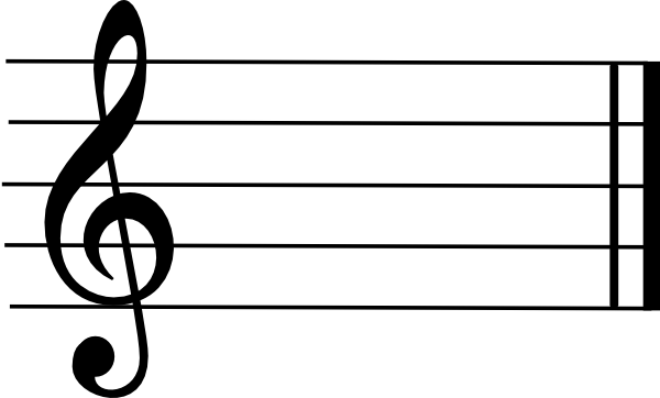 600x362 Music Staff Clipart